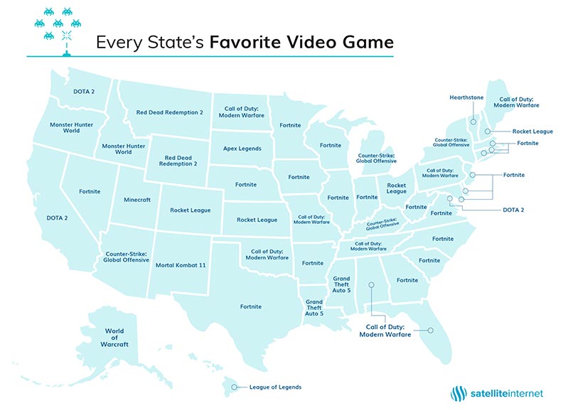 Every-States-Favorite-Video-Game-Map