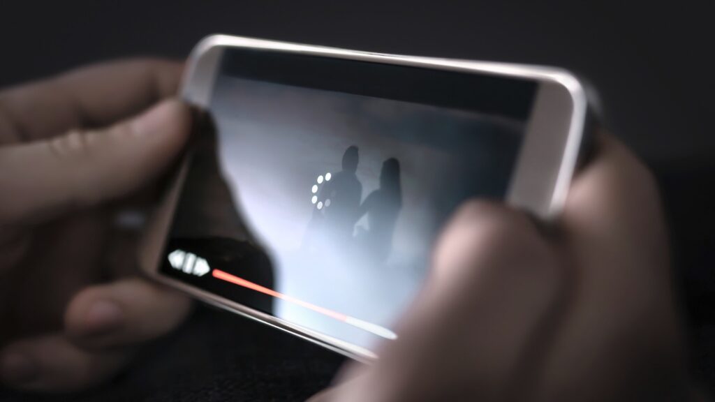 buffering screen on smart phone