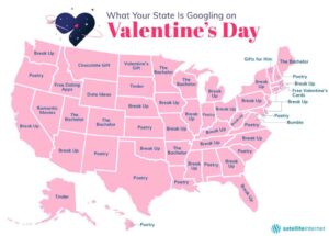 Valentine's day infographic