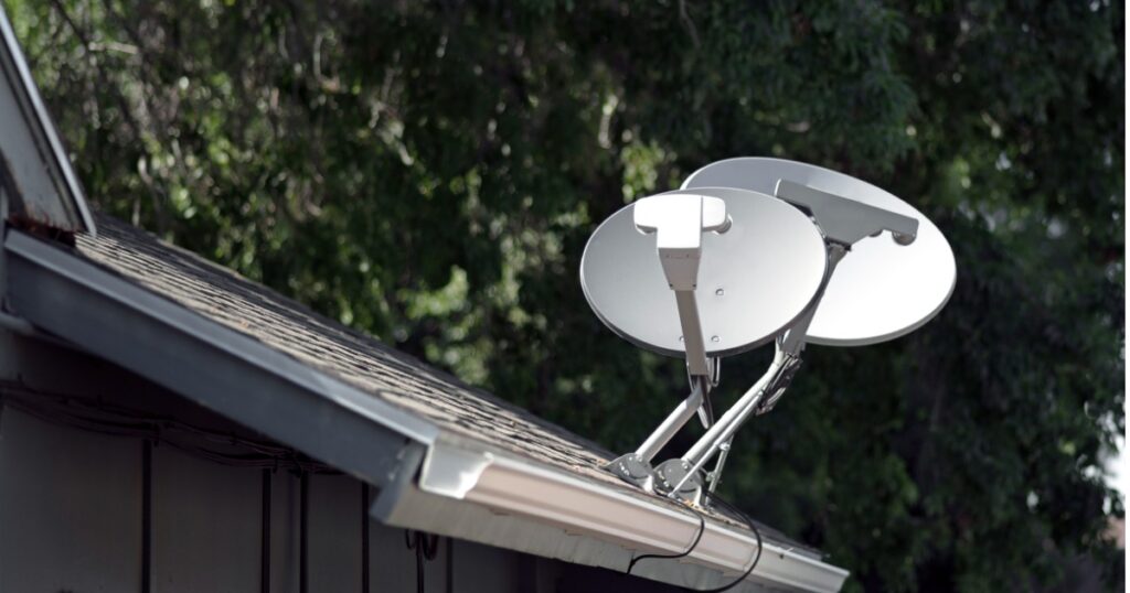 Pair of Satellite Dishes