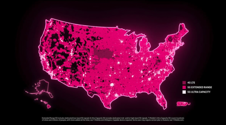 T-Mobile availability map