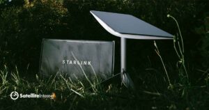 starlink device outside on the ground