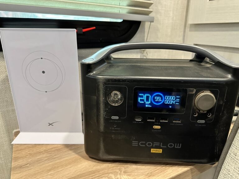 starlink roam router hooked up to camper battery