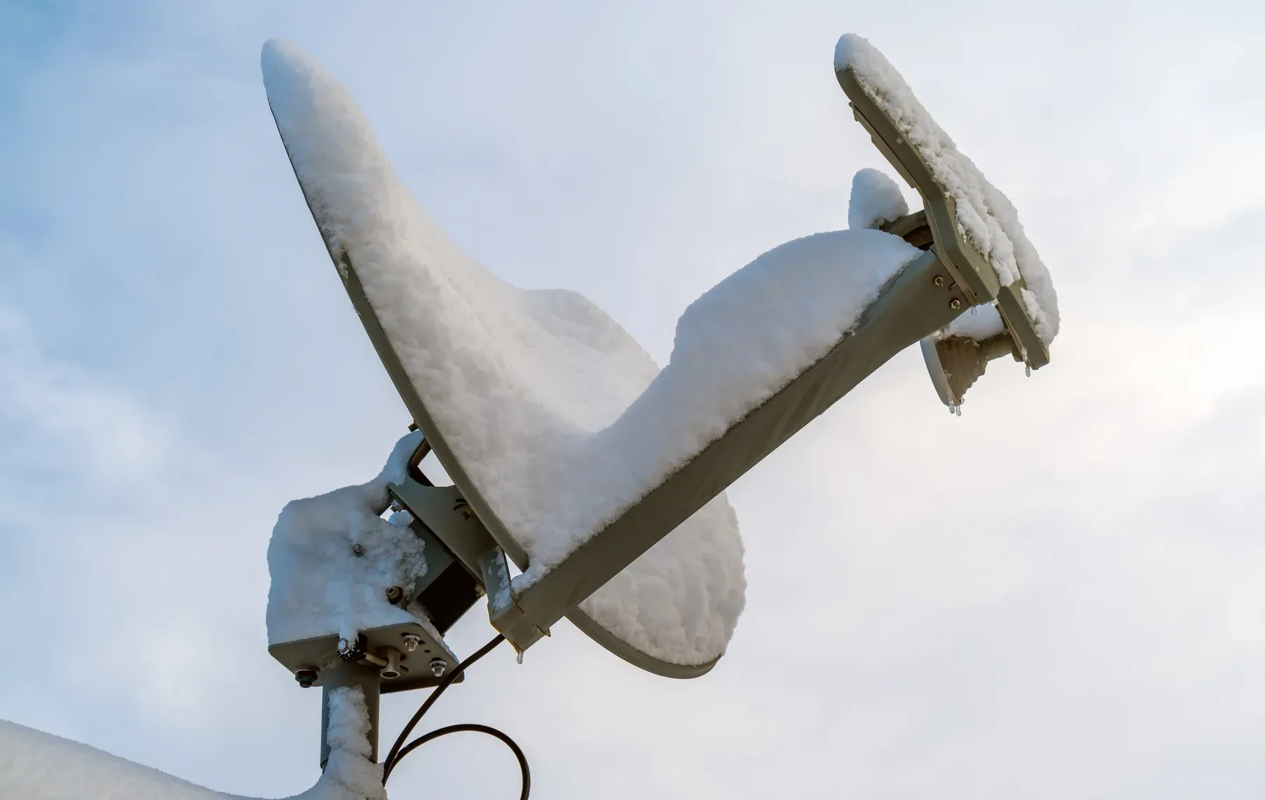 Satellite dish snow removal sales